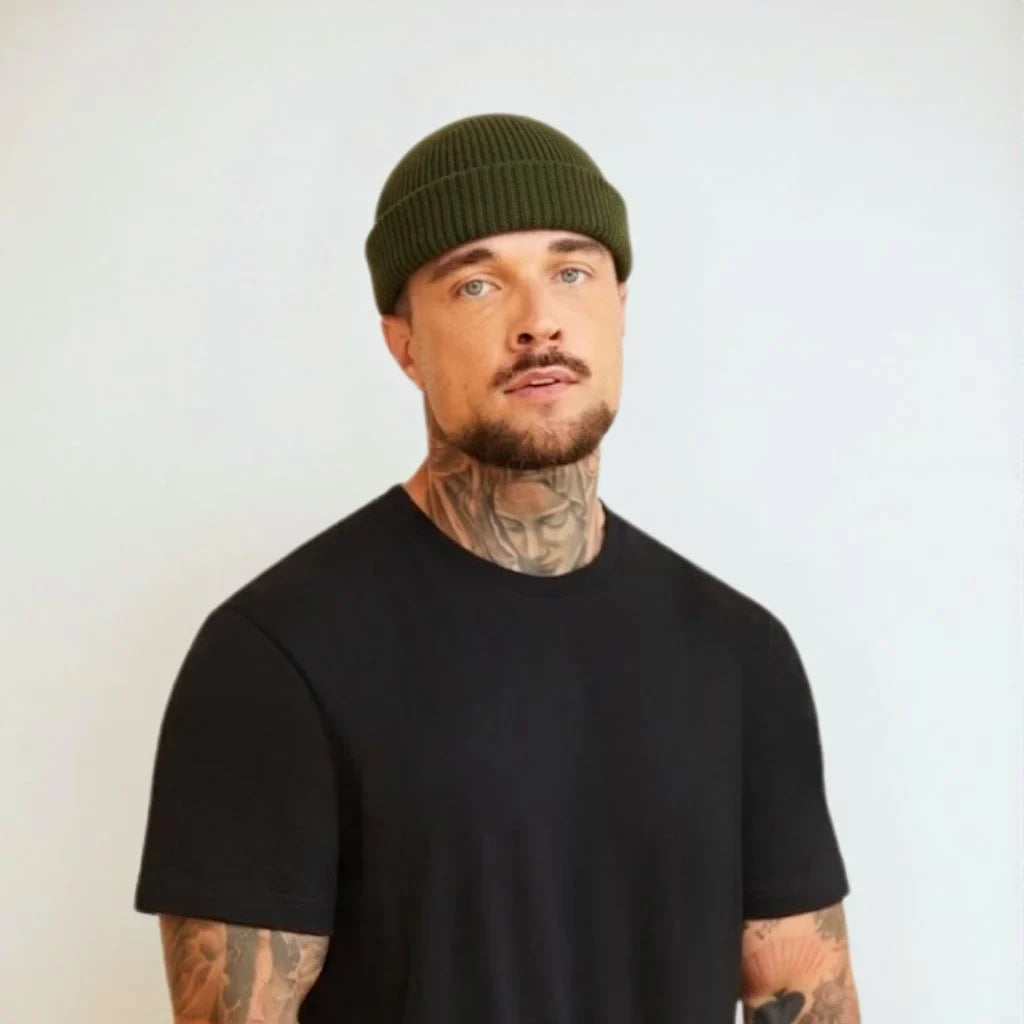 ARMY GREEN FISHERMAN BEANIE PRO