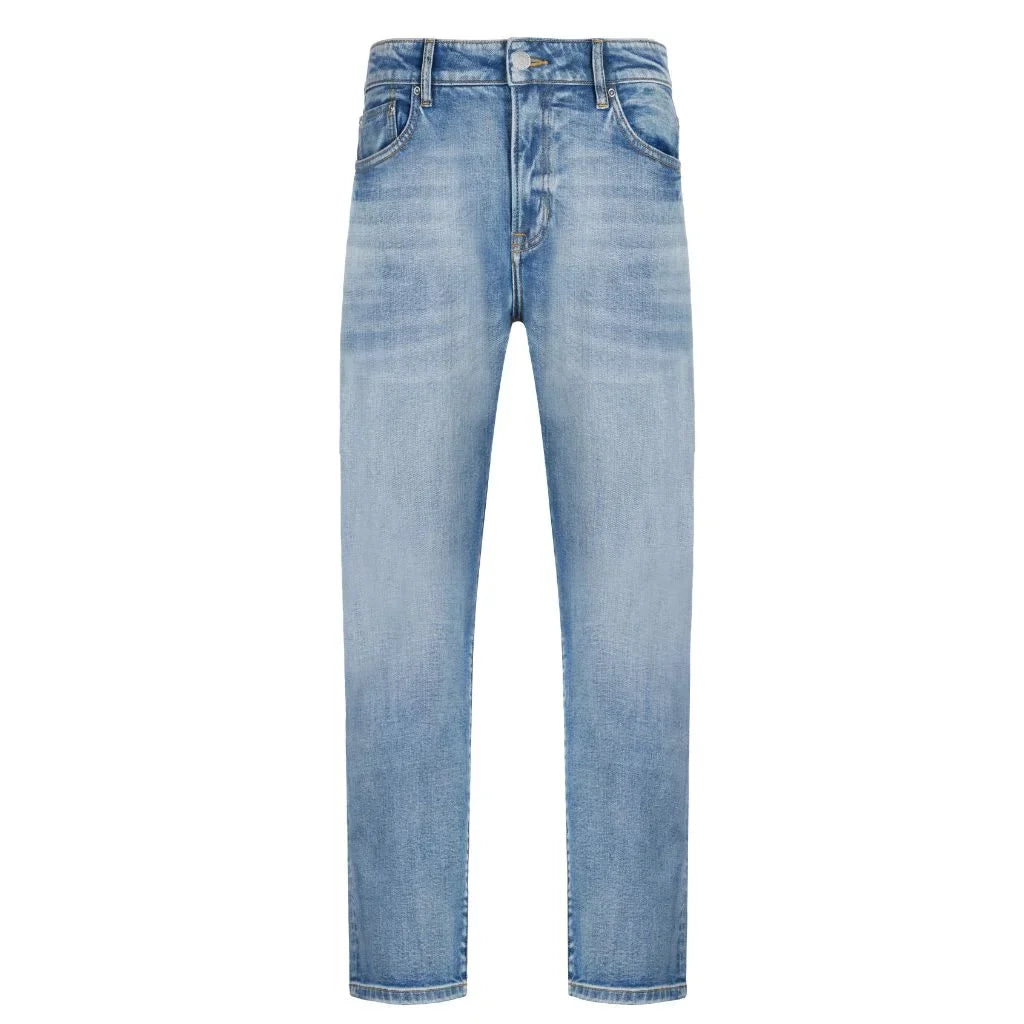 LIGHT WASH BLUE SELVEDGE DENIM