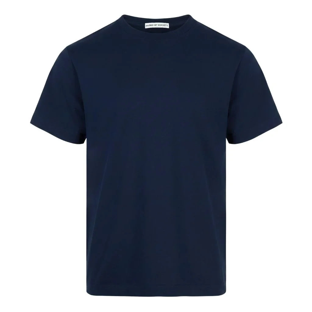 NAVY LOOPWHEELED T-SHIRT 2-PACK