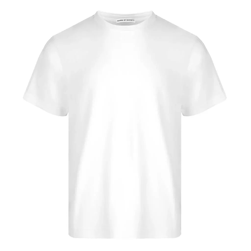 WHITE LOOPWHEELED T-SHIRT